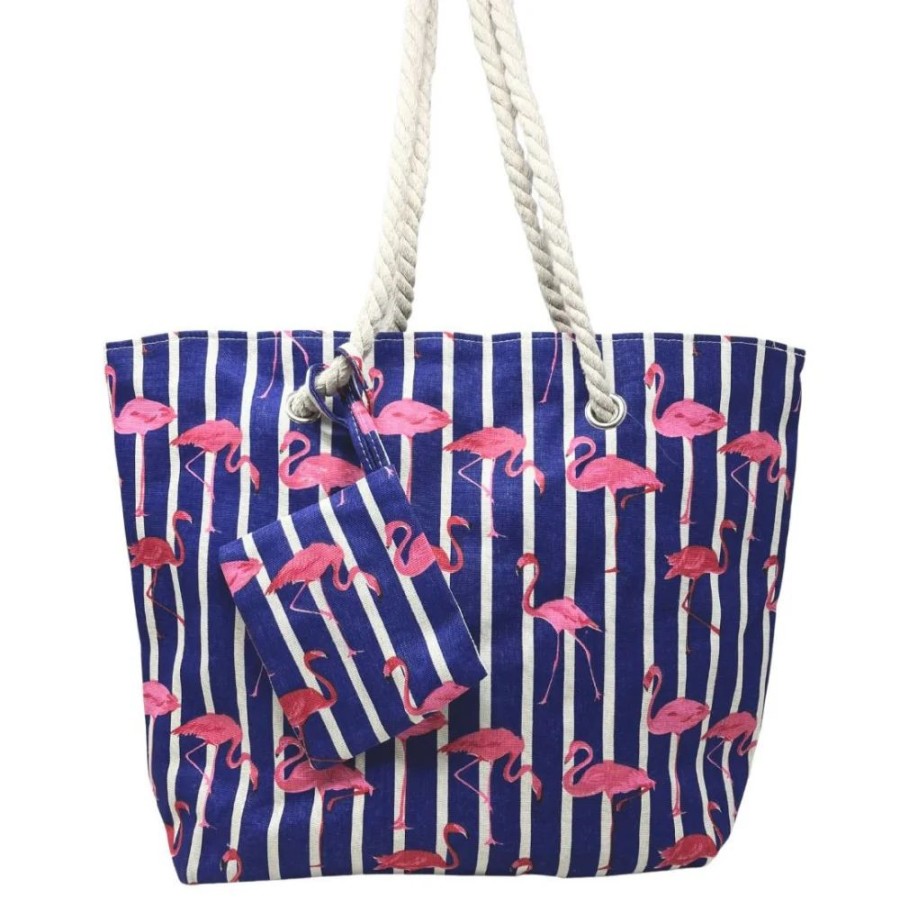 OH MY BAG Sac De Plage En Polyester Imprime Nakuru Indigo Sacs De Plage