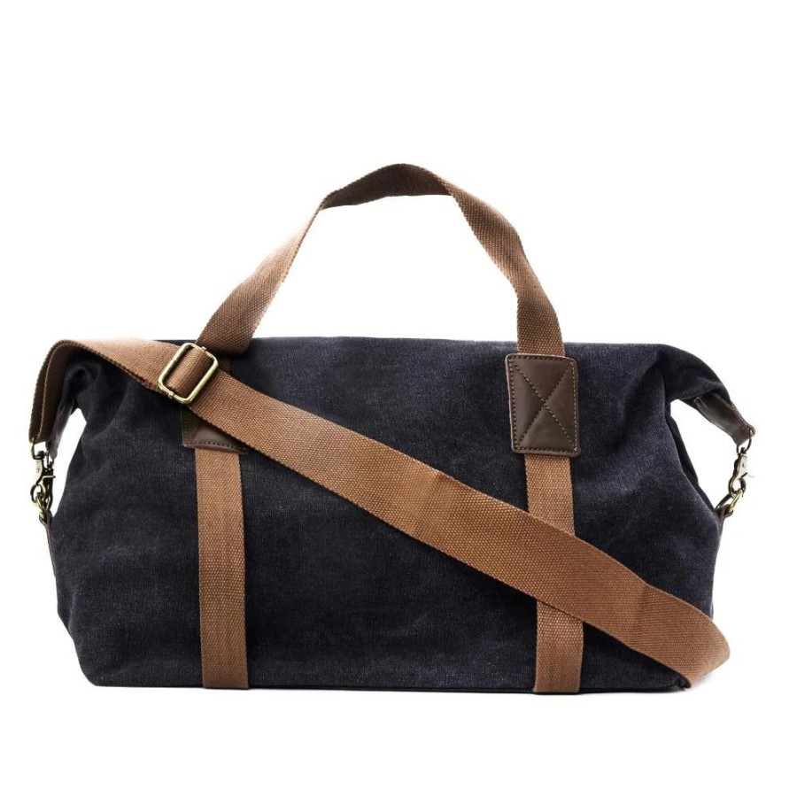 OH MY BAG Sac Week-End En Toile Et Cuir Brut Hao Sacs De Voyage, Sacs Week-End