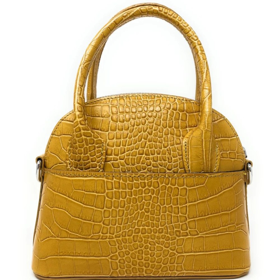 OH MY BAG Mini Sac A Main En Cuir Embosse Facon Croco Manola Sacs Bandouliere