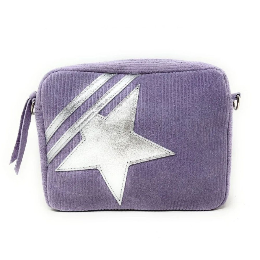 OH MY BAG Sac A Bandouliere En Cuir Nubuck Silver Star Sacs Bandouliere