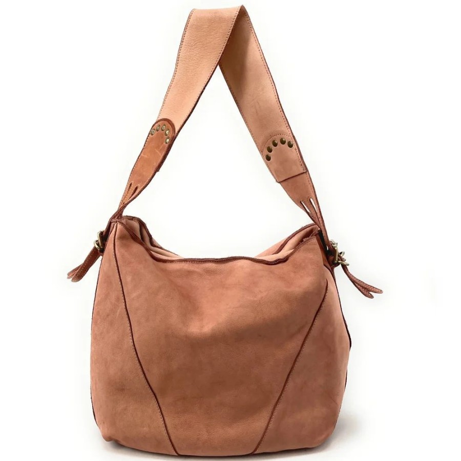 OH MY BAG Sac A Main Hobo En Cuir Souple Vintage Tannage Vegetal Rhea Sacs Portes Epaule