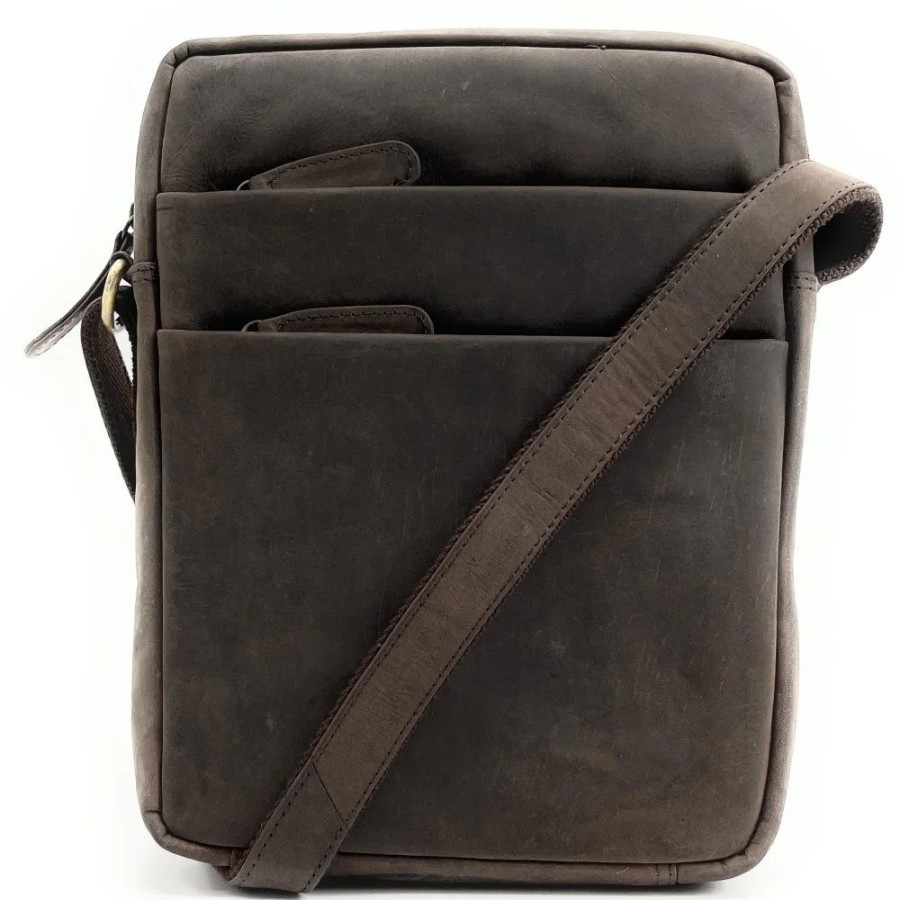 OH MY BAG Sacoche Homme A Bandouliere En Cuir Used Look Gaspar Sacoches, Besaces Et Cartables