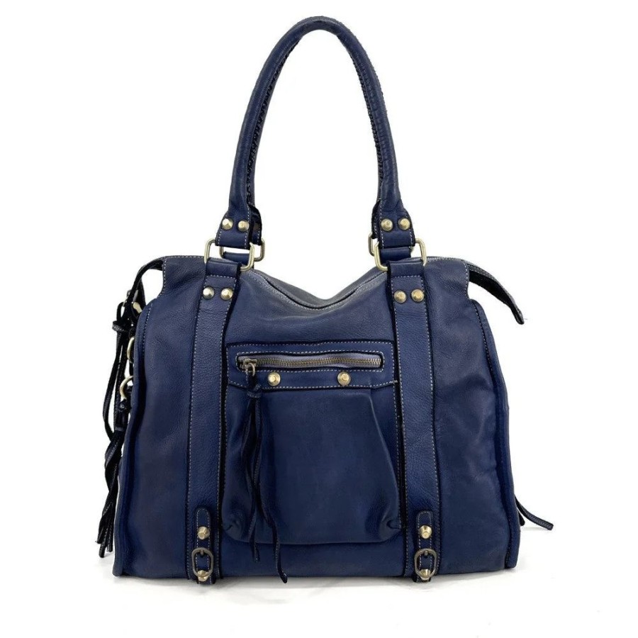 OH MY BAG Grand Sac Porte Epaule En Cuir Souple Tannage Vegetal Storm Xl Hurrican Sacs Portes Epaule