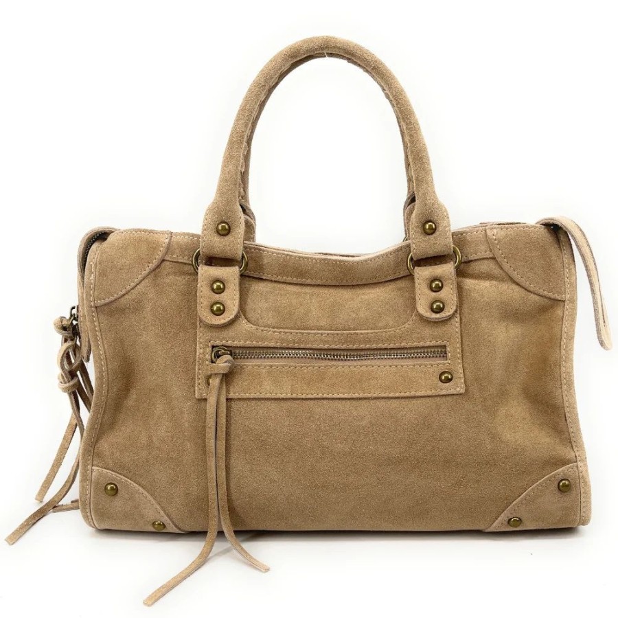 OH MY BAG Sac Baguette En Cuir Nubuck Edison Sacs A Main