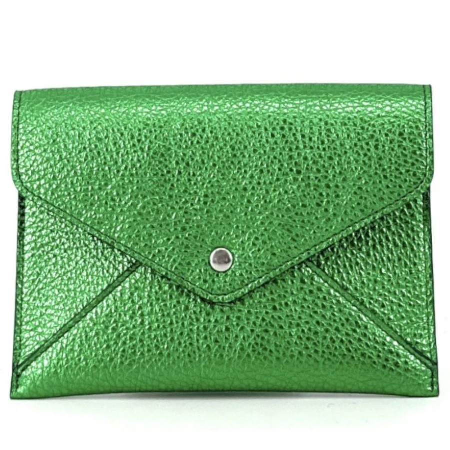 OH MY BAG Porte-Papiers En Cuir Irise Romy Vert Anglais Portefeuilles Et Porte-Monnaie