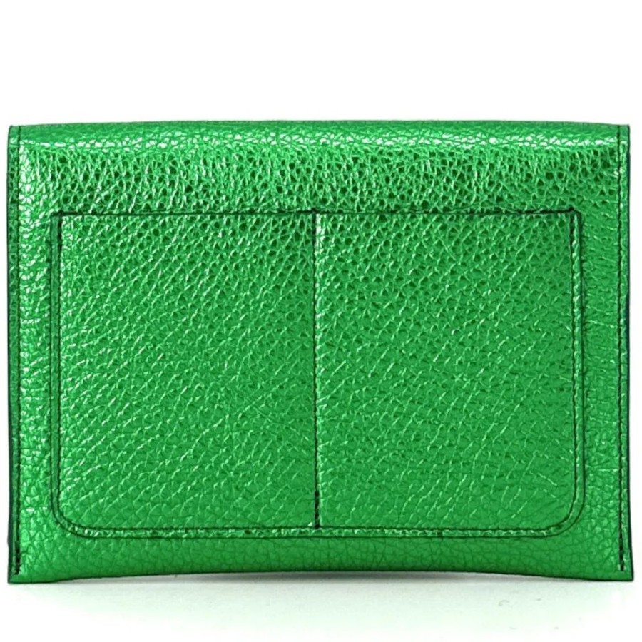 OH MY BAG Porte-Papiers En Cuir Irise Romy Vert Anglais Portefeuilles Et Porte-Monnaie