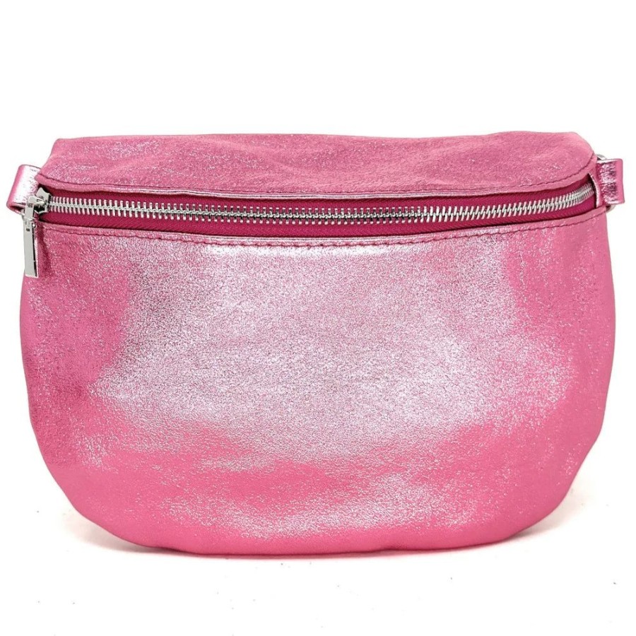 OH MY BAG Sac Banane En Cuir Irise Louna Pink Edition Sacs Bandouliere