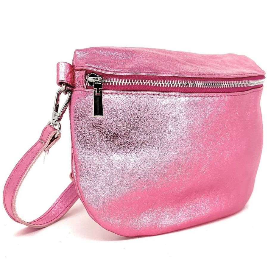 OH MY BAG Sac Banane En Cuir Irise Louna Pink Edition Sacs Bandouliere