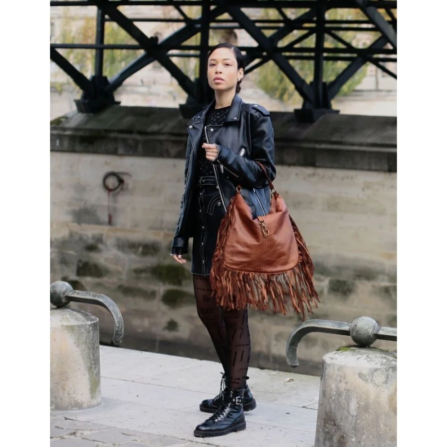 OH MY BAG Sac Porte Epaule En Cuir Vintage Miss Ayanna Sacs Portes Epaule