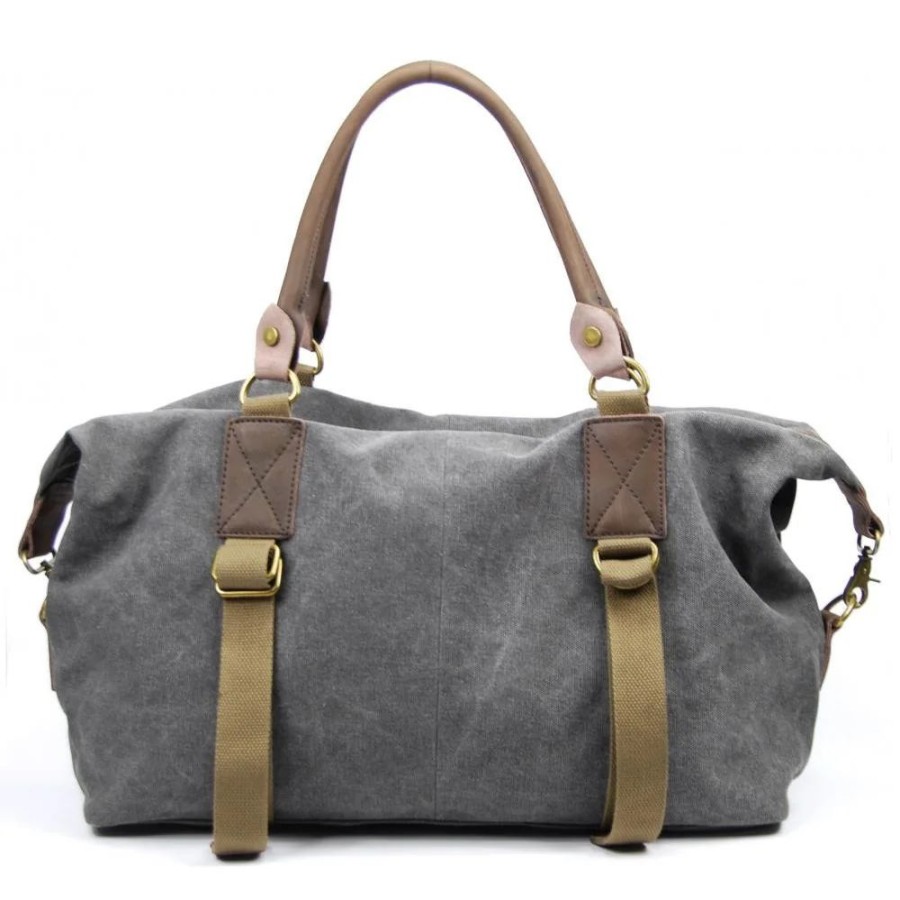 OH MY BAG Sac A Main Week-End Cuir Et Toile Grenade Sacs Portes Epaule