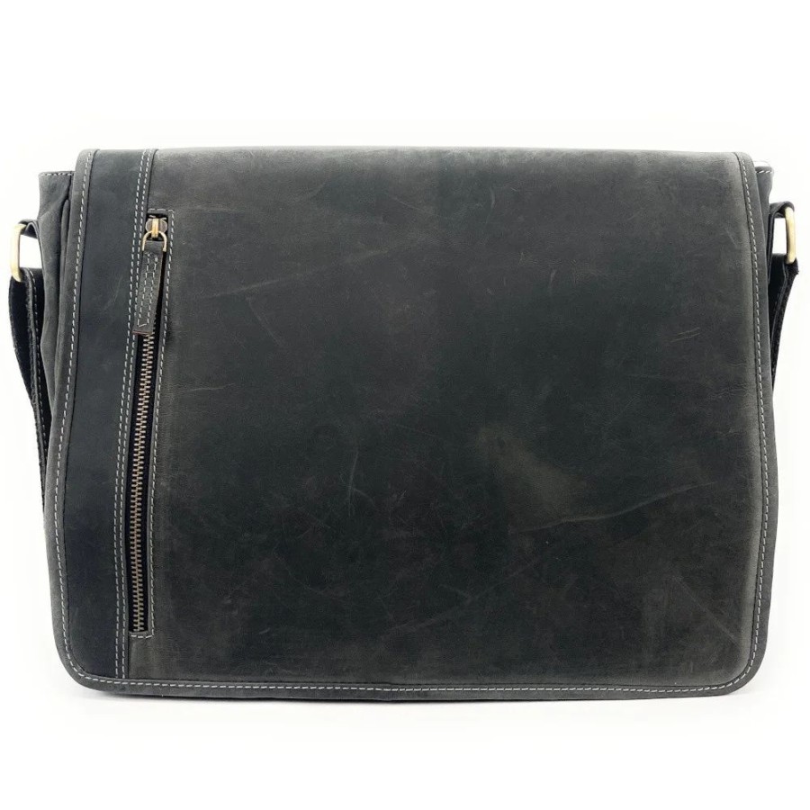 OH MY BAG Sacoche Homme A Bandouliere En Cuir Used Look Cambridge Sacoches, Besaces Et Cartables