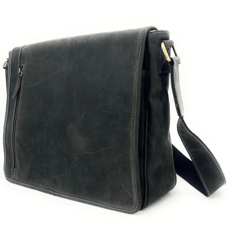 OH MY BAG Sacoche Homme A Bandouliere En Cuir Used Look Cambridge Sacoches, Besaces Et Cartables