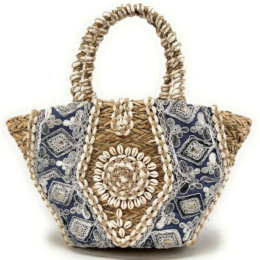 OH MY BAG Panier Cabas En Paille Sable D'Orient Sacs De Plage